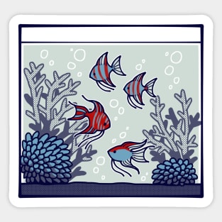 Angelfish Tank Sticker